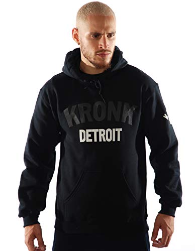 KRONK-Dos-Colores-Detroit-Sudadera-con-Capucha-Regular-para-Hombre