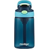 Contigo Kids Water Bottle with designed AUTOSPOUT Straw, 14 oz., Blueberry Ocean