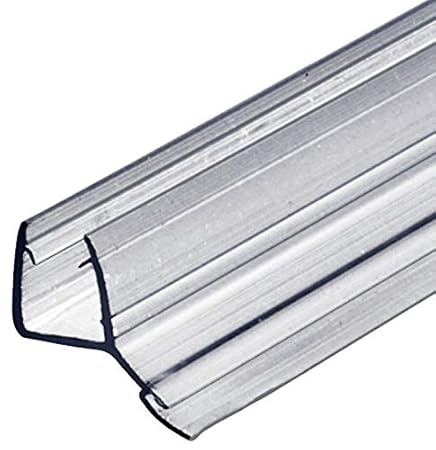 Gedotec Glastürdichtung Dusche Lippendichtung Duschtür-Dichtung für Duschkabinen 135° zum Abdichten vom Boden | 2000 mm | PVC