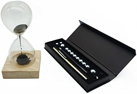 Brilliant Shop Birthday gift sets Magnetic Pen Magnetic Hourglass and 2 Magnetic bookmarks(Gold)