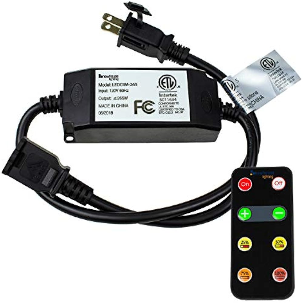 LEDDIM265 Wireless Outdoor String Light Dimmer Control Outlet Max