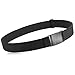 No Show Men Women Stretch Belt Invisible Elastic Web Casual Belt with Flat Buckle for Pants Jeans