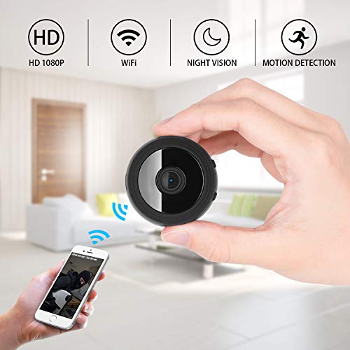 Hidden Camera 1080P HD Built-in Battery Motion Detection WiFi Wireless Night Vision Mini Cam For Home Office Hotel Security as Nanny Cam Video Recorder For iPhone/Android