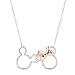 Two-Tone Disney Mickey and Minnie Mouse Necklace