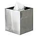 nu steel Gloss Square Polished Stainless Steel Luxury Tissue Box Holder