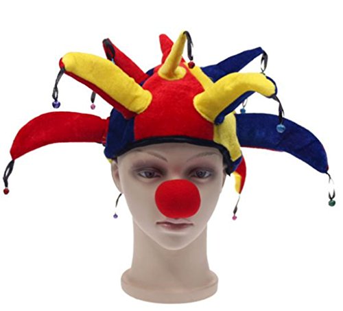 ShungHO Carnival Party Clown Hats Jester Costume Hat Mardi Gras Halloween Party Funny