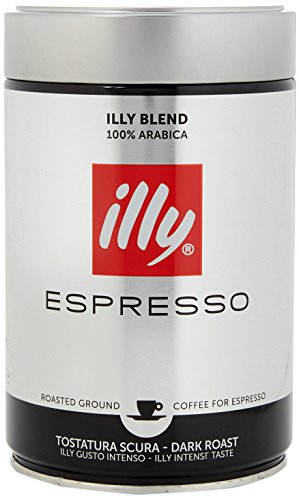 Illy Espresso Dark Roast Tincan Coffee Beans 250g X12 - - Coffee