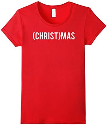 Womens Christian Christmas T Shirt Cool Christ mas season jesus tee XL Red