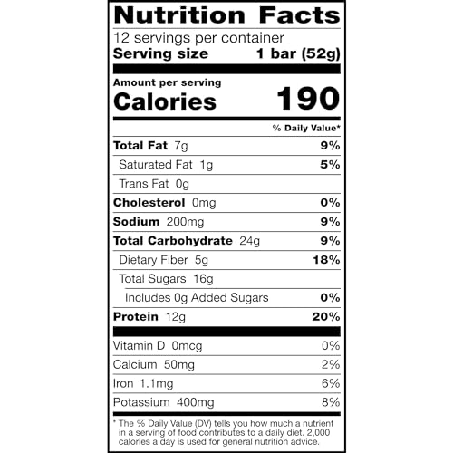 RXBAR PROTEIN BARS, PROTEIN SNACK, SNACK BARS, VANILLA ALMOND, 22OZ BOX (12 COUNT)