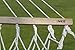 Unvert Extra Heavy Duty Cotton Hammock Double Person Solid Wood Spreader Outdoor W/hook (Cotton- White, HD 2-Person 500L