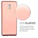 kwmobile TPU Silicone Case Compatible with Nokia 3 - Soft Flexible Protective Phone Cover - Metallic Rose Gold
