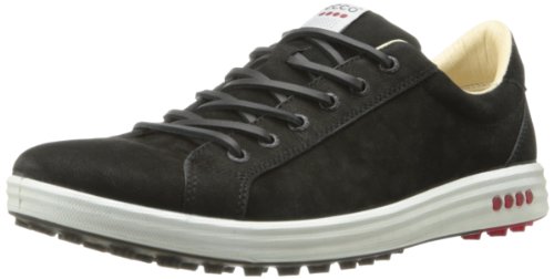 ECCO Men's Street EVO Plain Toe Golf Shoe,Black,42 EU/8-8.5 M US