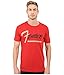 Lucky Brand Men's Fender Stripe Tee, Pompeian Red, X-Large