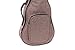 HOT SEAL Simple Linen 10MM Classic Thick Durable Ukulele Case Bag with Large Storage (21in, Brown)