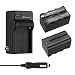 Powerextra 2 Pack Replacement Sony NP-F750 Battery and Charger for Sony NP-F730, NP-F760, NP-F770 Battery and Sony CCD-TRV215 CCD-TR917 CCD-TR315 HDR-FX1000 HDR-FX7 HVR-V1U HVR-Z7U HVR-Z5U Camcorder