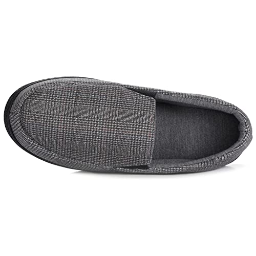 Zizor Men's Lightweight House Slipper with Memory Foam, Cozy Closed Back Bedroom Slipper for
