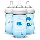 Philips Avent Natural Bottle, Blue - 9oz (3pk)