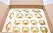 youseexmas Glass Christmas Ornaments Golden Pack of 16