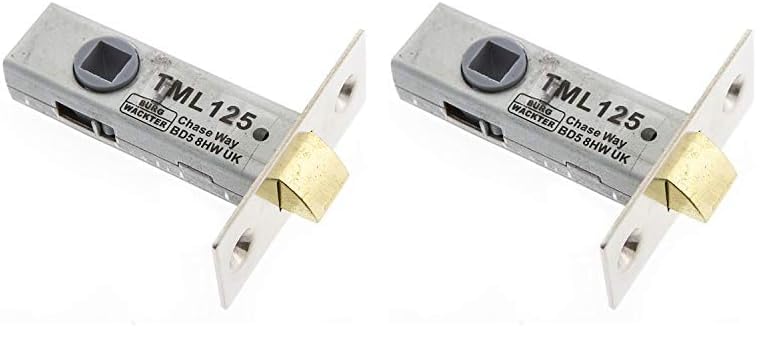 Sterling TML125N 63mm Nickel Tubular Mortice Latch, (2.5") (Pack of 2)