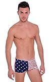 Shore Trendz Men's USA American Flag Patriotic Briefs Swimwear LARGE