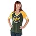 NFL Green Bay Packers Women's Fastball V-Neck Short Sleeve Tee, Medium, Green