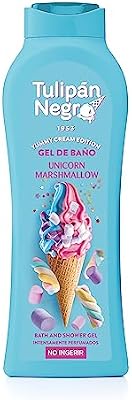 Tulipán Negro - Gel de Baño Unicorn Marshmallow, Nutritivo e Hidratante, Gel de Ducha con Fragancia Dulce y Esponjosa, 650 ml