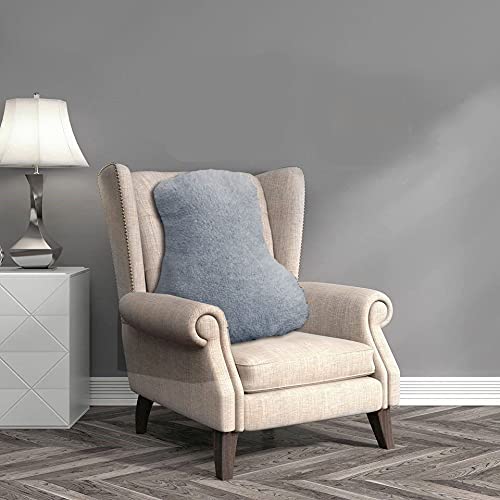 Buy Fleece Back Support Cushion (Grey) Posture Therapy Cushion Lumbar