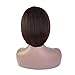 Beauty Angelbella Short Bob Wigs with Bangs Heat Resistant Straight Side Part Synthetic Wigs for Party Daily Wear (Dark Brown)