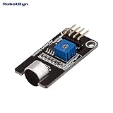 RobotDyn - Arduino Audio Sensor, Arduino Frequency Detector Module Attachable to Arduino, Arduino Microphone Module- Sensor with Digital and Analog Output - for Arduino, STM32, Raspberry DIY Projects