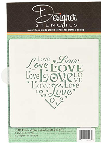 Love Saying Cookie and Craft Stencil CM044 by Designer Stencils