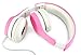 NENOS Children Kids Children's Volume Limited Headphones for Kids Foldable (Pink)
