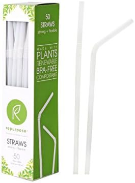 Repurpose 100% Compostable Plant Based Straws | BPA Free | Eco Friendly Straws | 300 Party Straws
