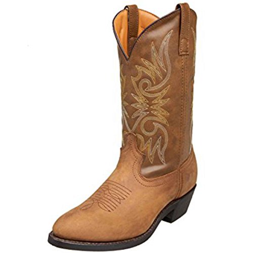 Laredo Men's 12â€ Trucker boot,Tan Distressed,12 XW US