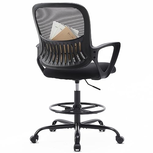 Drafting Chair Tall Office Chair Standing Desk Chair with Thicker Seat