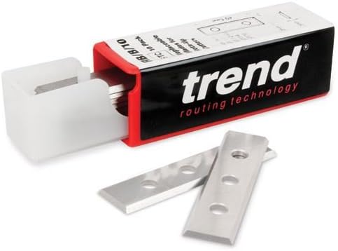 Trend Professional Rota-Tip Blade Set, Ten Off, 50mm Length x 12mm Width x 1.7mm Thickness, RB/T/10, 50mm x 12mm