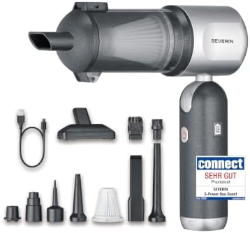 Aspirador de Mano 3 en 1,Potente Aspirador soplador de Aire e inflador, 120 W, 17000Pa, 3 Niveles, 240000rpm, S-Power Duoboost, Antracita, HV 7149