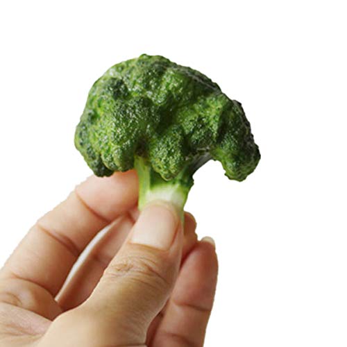 XINFU Restaurant Simulated Food Vegetable Broccoli Decoration Model Prop Fake Broccoli Pack of 3 Home Decor - Thumbnail 7