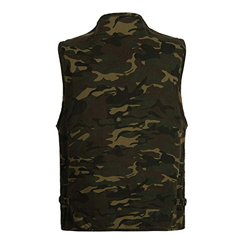 AnyuA Outdoor Fotografie Weste Herren Jagdweste mit Taschen Safariweste Leicht Anglerweste für Camping – Bild 3