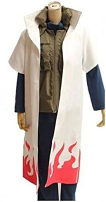 KILLYCOS Namikaze Minato Cosplay Costume Cloak