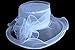 A002 Womens Kentucky Derby Sun Hat Wide Brim Wedding Church Racing 8 color (White)