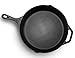 Pre Seasoned Cast Iron Skillet By MosesMo - Heavy Duty 12.5’’ Fry Pan - Professional Non Stick Cookware - Ideal For Grilling, Baking, Frying, Roasting, BBQ, Oven, Cooktop & Campfire Cooking - Black