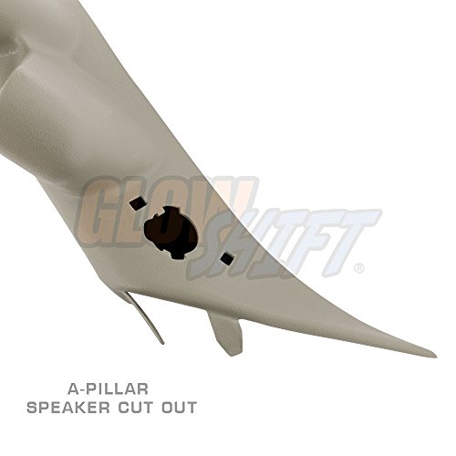 GlowShift Tan Full Size Dual Pillar Gauge Pod for 20072013 Chevrolet
