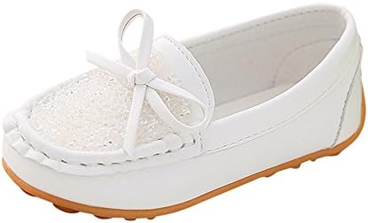 Dainzuy Toddler Kids Princess Shoes Crystal Casual Single Party Shoes Baby Girls Candy Color Peas Soft Sole Shoes Sneaker