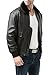 Landing Leathers Men's Navy G-1 Leather Flight Bomber Jacket - Brown XL