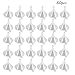 50 PCS Mini Funnel,Clear Plastic Funnels Multi-Purpose Funnels for Perfume Fragrance Essential Oils, Lab Bottles, Sand Art, Spices and Recreational Activities