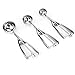 Ice Cream Scoop, Danibos 3PCS Stainless Steel With Trigger Cookie Spoons Set