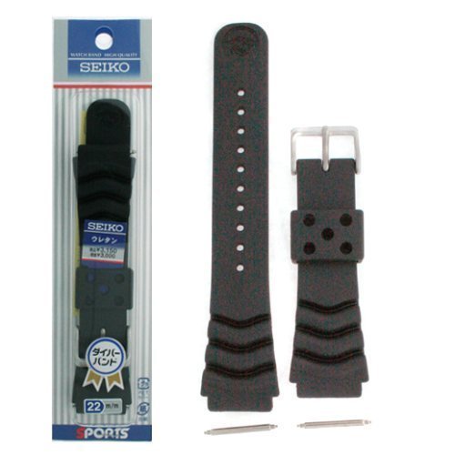 Seiko Original Rubber Curved Line Watch Band 22mm Divers Model and