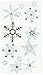 JOLEES 0015586638592 Boutique JOL Snowflakes Vellum STCKRS SPJV008, Small, Other