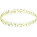 INBLUE Women's Rubber Necklace Chain Colorful Multicolor Double Line Henna Tattoo Choker Collar Stretch Elastic Set (6 PCS)