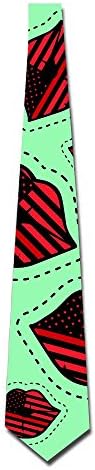 American Flag Lips Men's Classic Printed Tie Necktie Slim Skinny Tie